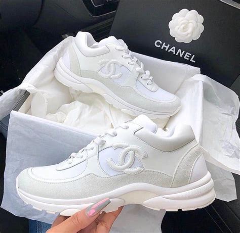 chanel shoes blue and white|all White Chanel shoes.